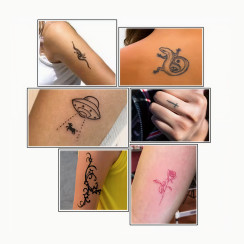 Хна для тимчасового тату EYIR Temporary Tattoo, колір Бордовий, 15 мл