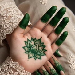 Хна для тимчасового тату EYIR Temporary Tattoo, колір Зелений, 15 мл