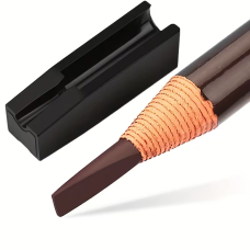 Косметичний водостійкий олівець для брів і очей Heng Ge Cosmetic Art, відтінок 03 Dark Brown, з Точилкою
