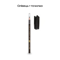 Косметичний водостійкий олівець для брів і очей Heng Ge Cosmetic Art, відтінок 03 Dark Brown, з Точилкою