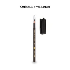 Косметичний водостійкий олівець для брів і очей Heng Ge Cosmetic Art, відтінок 03 Dark Brown, з Точилкою