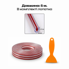 Лента защитная автомобильная, Прозрачная, 5 м