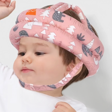 Шлем защитный детский мягкий, Персиковый