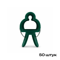 Кліпси для підв'язки рослин, Зелені, 50 шт