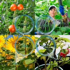 Клипсы для подвязки растений, Зеленые, 50 шт