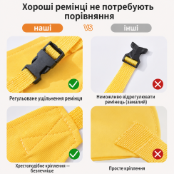 Портативний дитячий стільчик, Жовтий