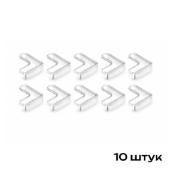 Захисні куточки на меблі, Прозорі, Г образні, 10 шт