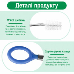Щітка для чищення дренажних отворів автомобіля, Зелена