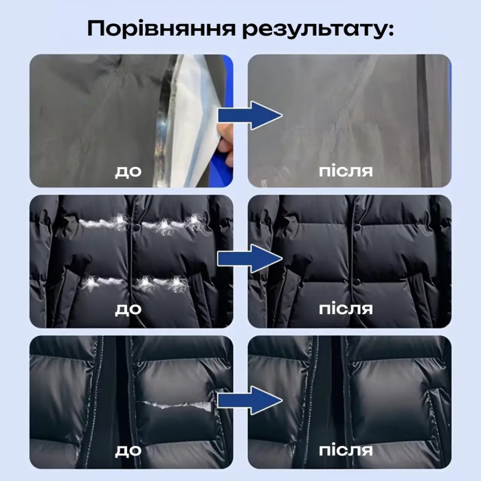 Клей для ремонта пуховиков и ткани водонепроницаемый, Прозрачный, 30 мл