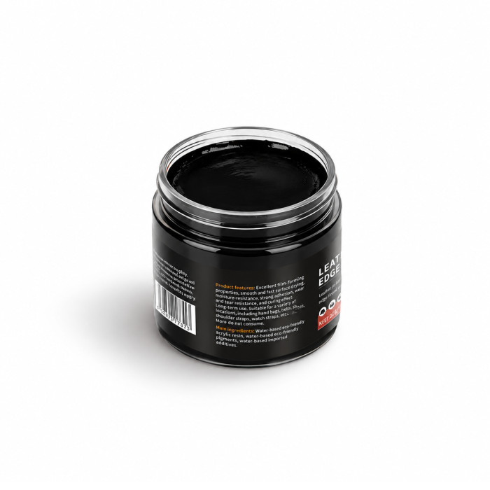 Фарба для обробки краю шкіри Leather edge oil, Чорна