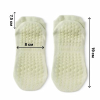 Носки для йоги и пилатеса, короткие, дышащие, Yoga Sports 35-41 Зеленые