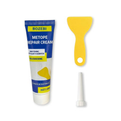 Шпаклівка для ремонту стін Bozebi Metope Repair Cream, зі шпателем та насадкою дозатором, Біла, 100 г