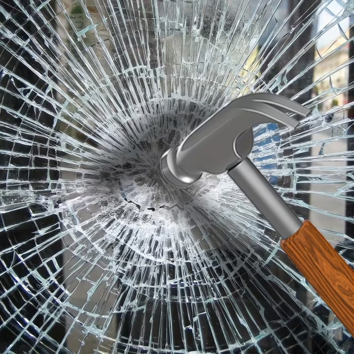 Захисна плівка для вікон та скла проти розбиття, Прозора, 70 x 100 см