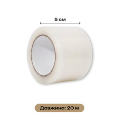 Прозора стрічка для герметизації вікон від протягів 5 см x 20 м