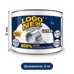 Водонепроникна клейка стрічка Flex Tape для ремонту та герметизації, 5см x 2м, Прозора