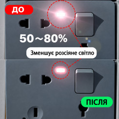Світлозатемнюючі наклейки стікери для затемнення світлодіодів та дисплеїв 50-80% блокування світла, Білі