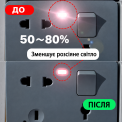 Світлозатемнюючі наклейки стікери для затемнення світлодіодів та дисплеїв 50-80% блокування світла, Чорні