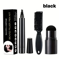Набор для оформления и заполнения бороды Beard Filler Pen Kit Black