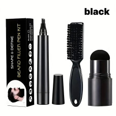 Набір для оформлення та заповнення бороди Beard Filler Pen Kit Black