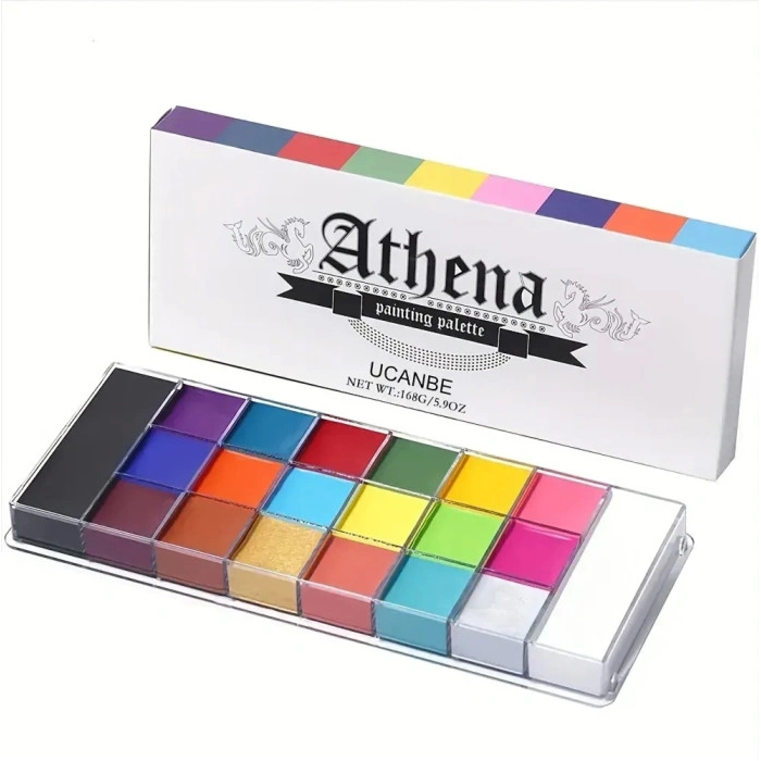 Набор для боди-арта и аквагрима Athena, 20 цветов