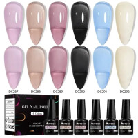 Набір прозорих гель-лаків MTSSII Jelly Nail Gel, 6 шт