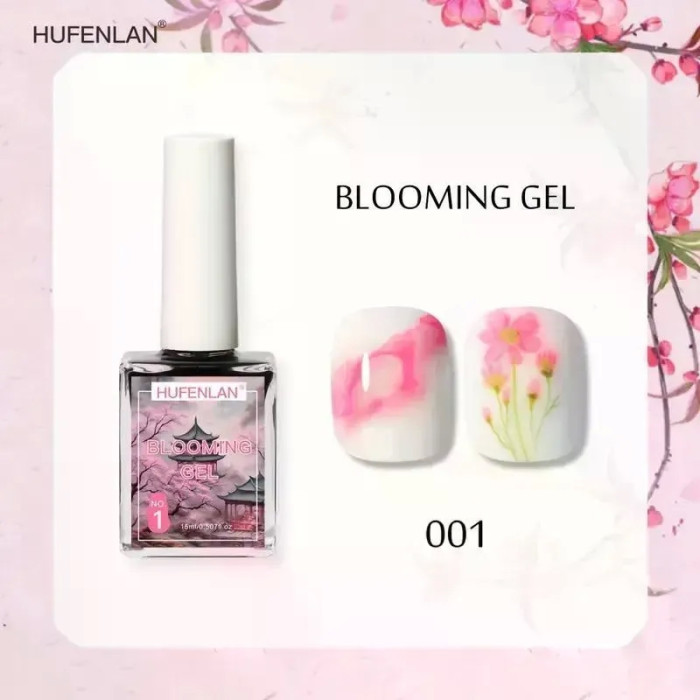 Набір Hufenlan Blooming Gel — 6 кольорів для акварельного дизайну