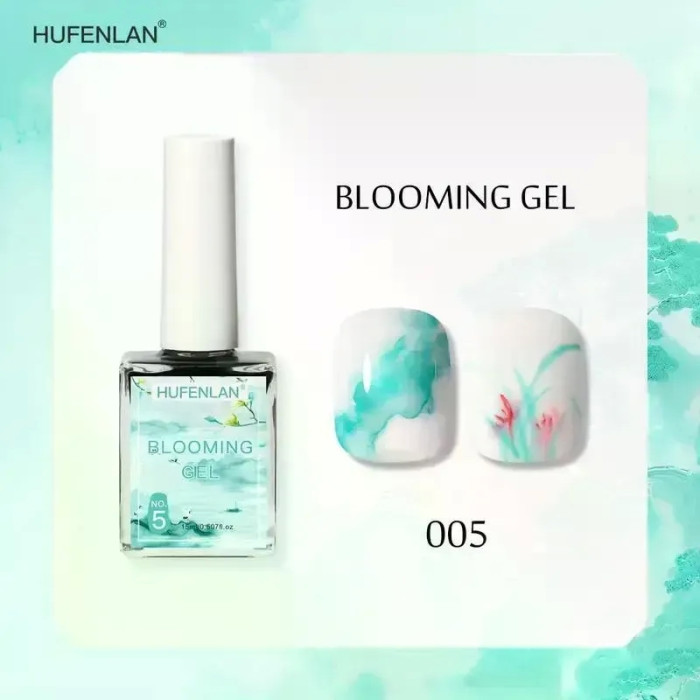 Набір Hufenlan Blooming Gel — 6 кольорів для акварельного дизайну