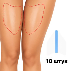 Наклейки-бандалетки от натирания, прозрачные, 12х15см, 5пар