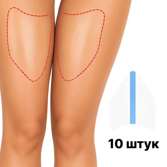 Наклейки-бандажники от натирания, прозрачные, 12х15 см, 5 пар
