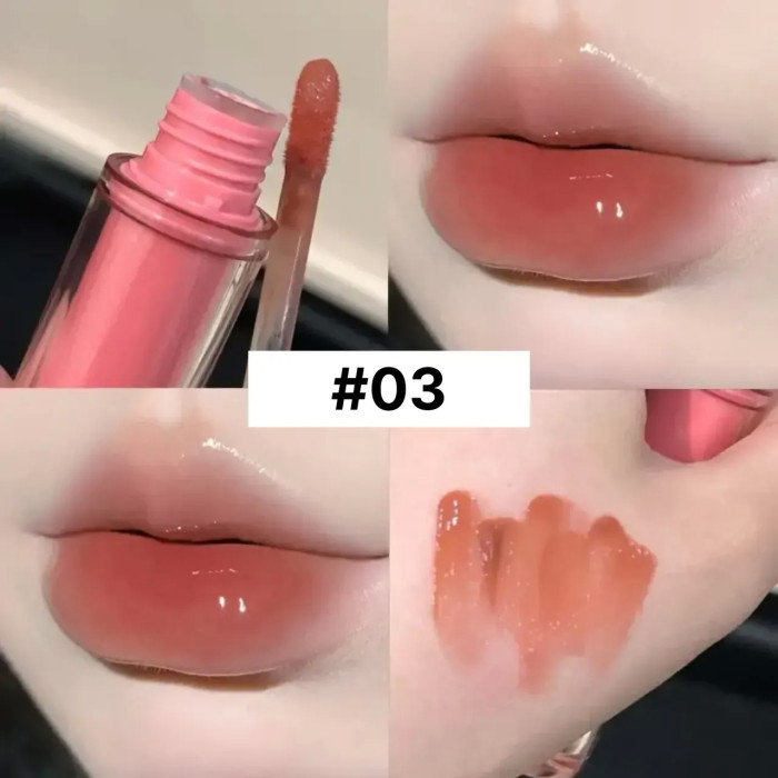 Блиск-тінт для губ HERORANGE Water Light, відтінок 03 Almond 
