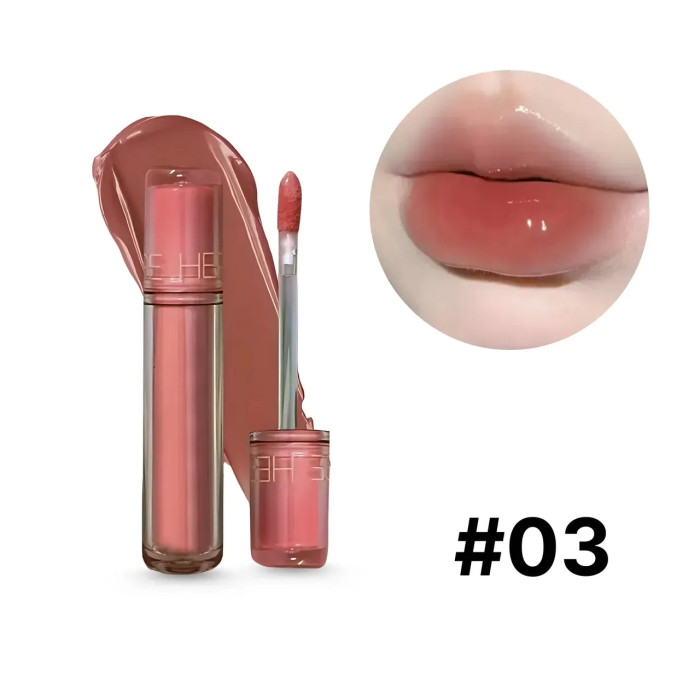 Блиск-тінт для губ HERORANGE Water Light, відтінок 03 Almond 