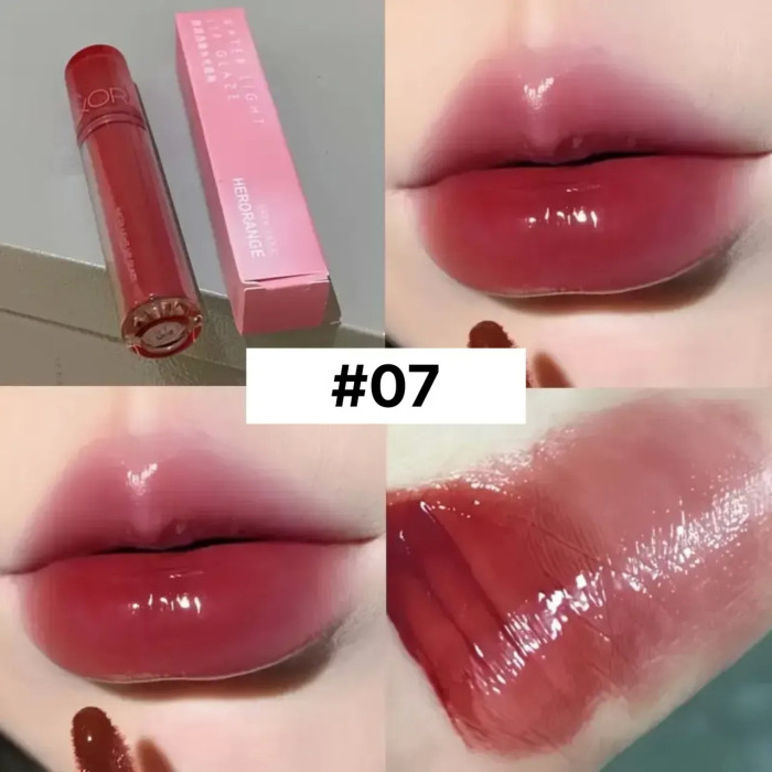 Блиск-тінт для губ HERORANGE Water Light, відтінок 07 Cranberry