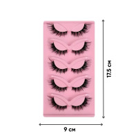 Ресницы накладные на ленте Doll Eye, 5 пар, чёрные, натуральный объём