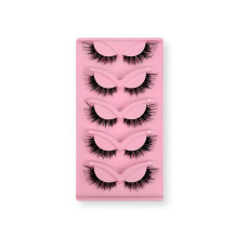 Ресницы накладные на ленте Doll Eye, 5 пар, чёрные, натуральный объём