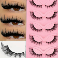 Ресницы накладные на ленте Doll Eye, 5 пар, чёрные, натуральный объём