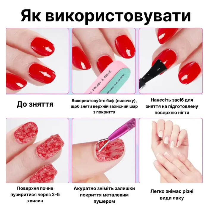 Средство для снятия гель-лака Keres nail, 15 мл