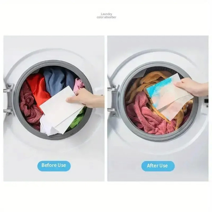 Серветки для прання Absorbent Paper, 50 штук
