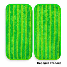 Набір 2 шт. змінних махрових насадок для швабри, Зелені 28,5х14см