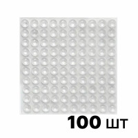 Самоклеящиеся силиконовые амортизаторы 6×1,5 мм, 100 шт, прозрачные