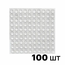 Самоклеючі силіконові амортизатори  6x1,5мм 100шт, прозорі