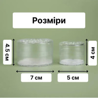 Підставка-тримач для букета квітів пластикова, набір з 2шт 19 отворів, 9 отворів, Прозорий