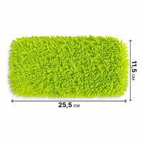 Набор из 2 шт сменных микрофибровых насадок для швабры Swiffer на резинке Салатовые