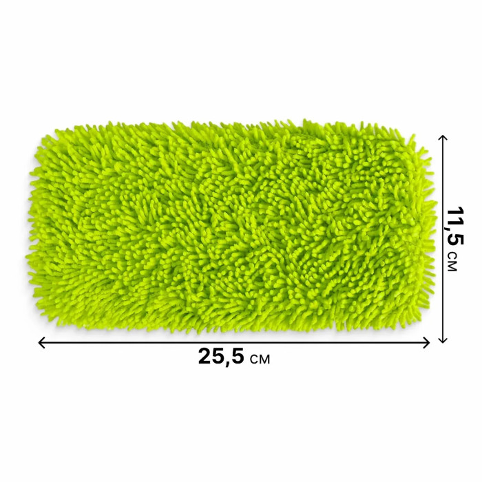 Набор из 2 шт сменных микрофибровых насадок для швабры Swiffer на резинке Салатовые