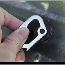 Карабін з нержавіючої сталі Steel D-Shape Carabiner