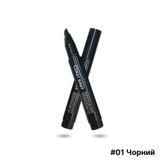 Маркер для бровей 3D объем и 24-часовая устойчивость, 01 черный