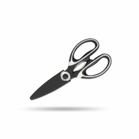 Кухонные ножницы универсальные, с функцией открывания бутылок и орехоколом, из нержавеющей стали