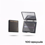 Матуючі серветки у футлярі для обличчя з дзеркалом і аплікатором, 100 аркушів
