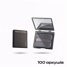 Матуючі серветки у футлярі для обличчя з дзеркалом і аплікатором, 100 аркушів