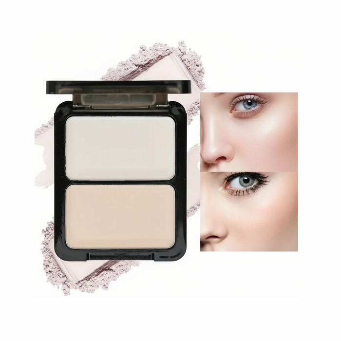 Палетка матових хайлайтерів для обличчя, K'APEINE Two-Tone Matte
