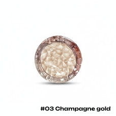 Хайлайтер для лица, Lee Into, прессованный, 03 Champagne gold